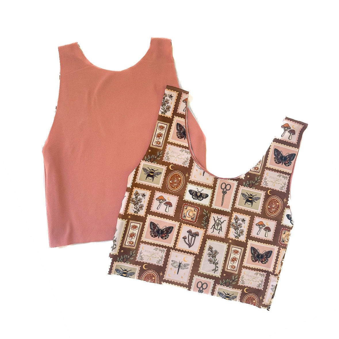 Botanical Stamps Bra Top (Made to order)