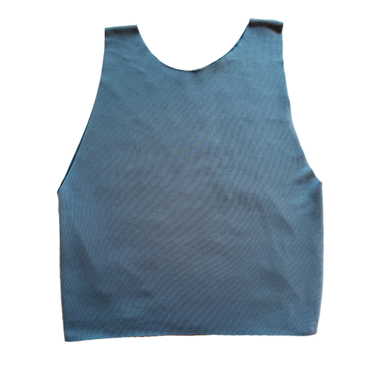 Solid Denim Blue Bra Top