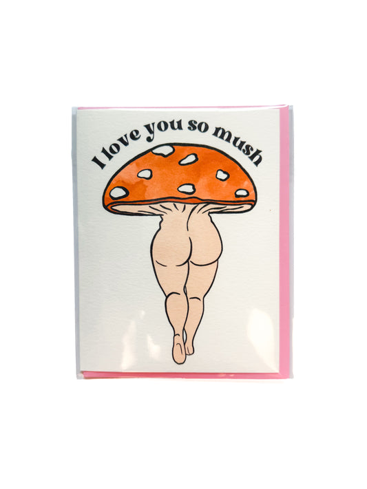 Mushroom Booty Greeting Card 4 Pack