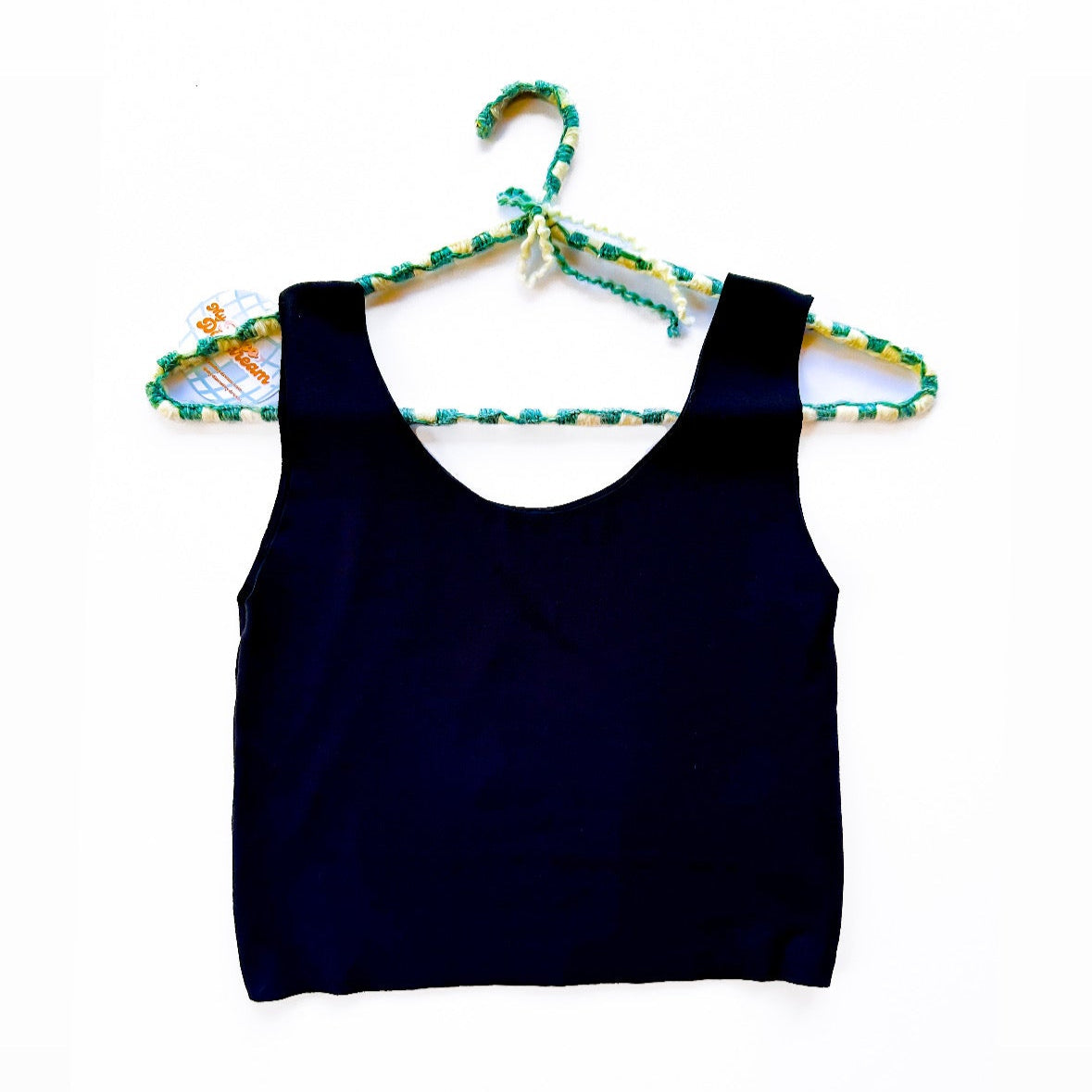 Solid Charcoal Black Bra Top (Made to order)