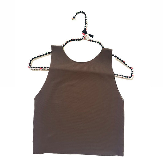 SALE Upside Down Witches Wood Bra Top (Ready to Ship)