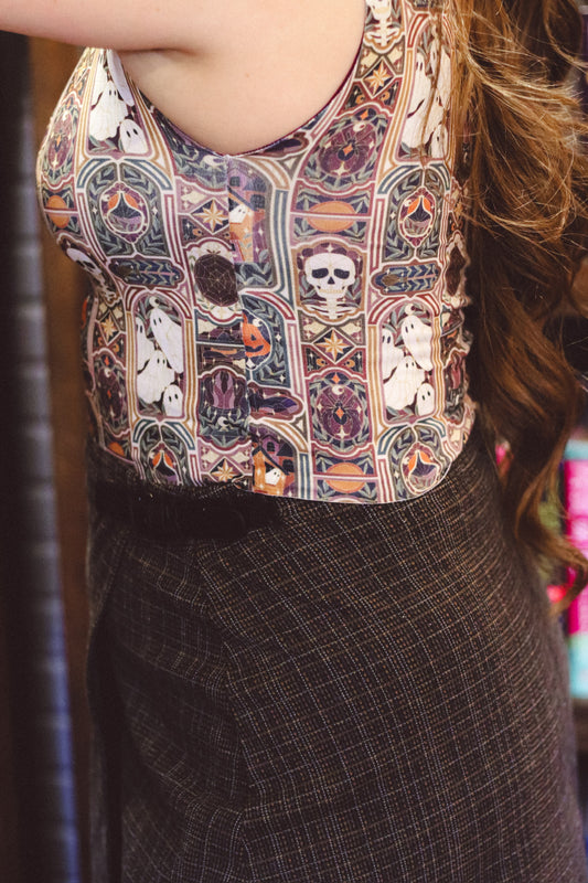 Through the Spooking Glass Bra Top