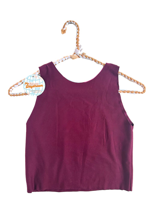 Solid Maroon Bra Top