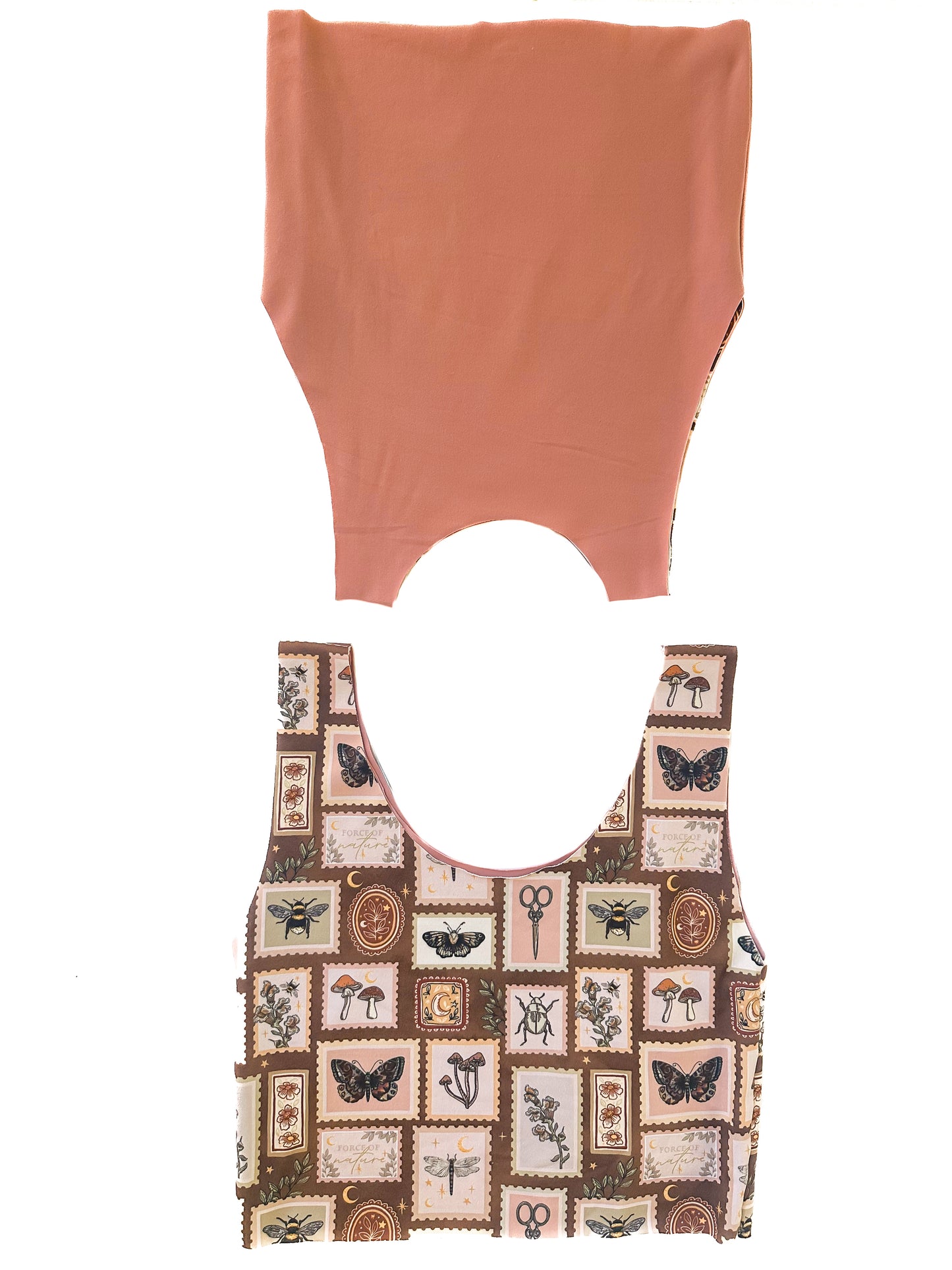 Botanical Stamps Bra Top (Made to order)