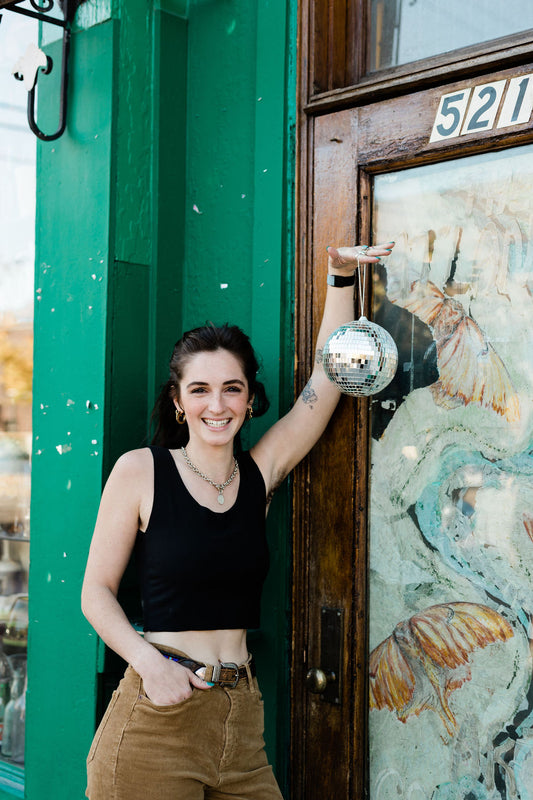 Solid Charcoal Black Bra Top (Made to order)