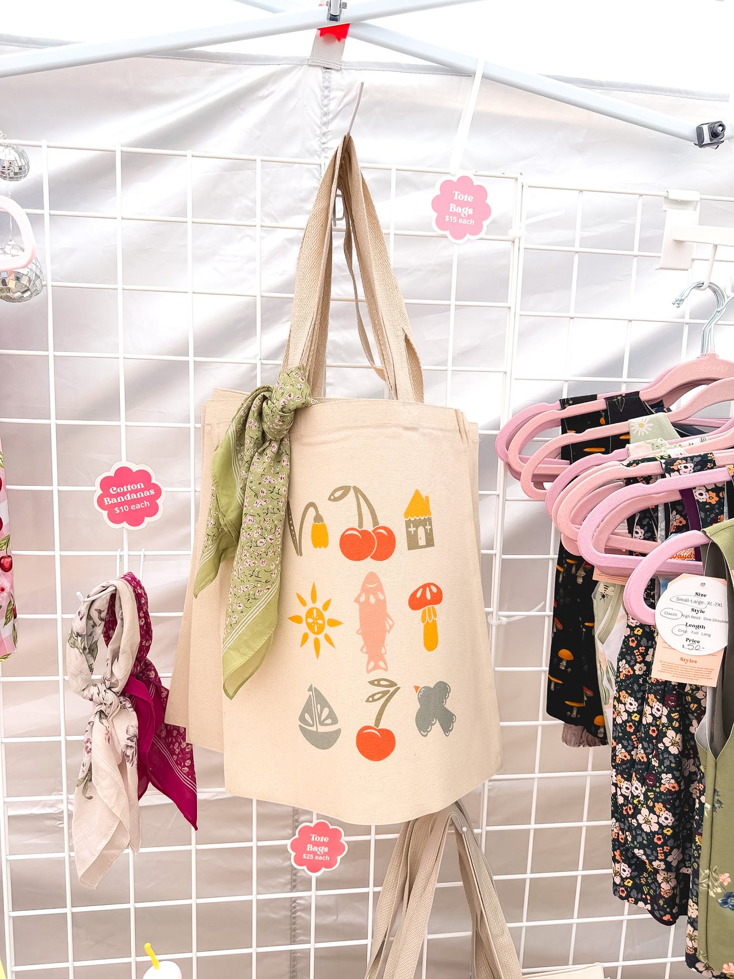 Summer Collage Tote Bag