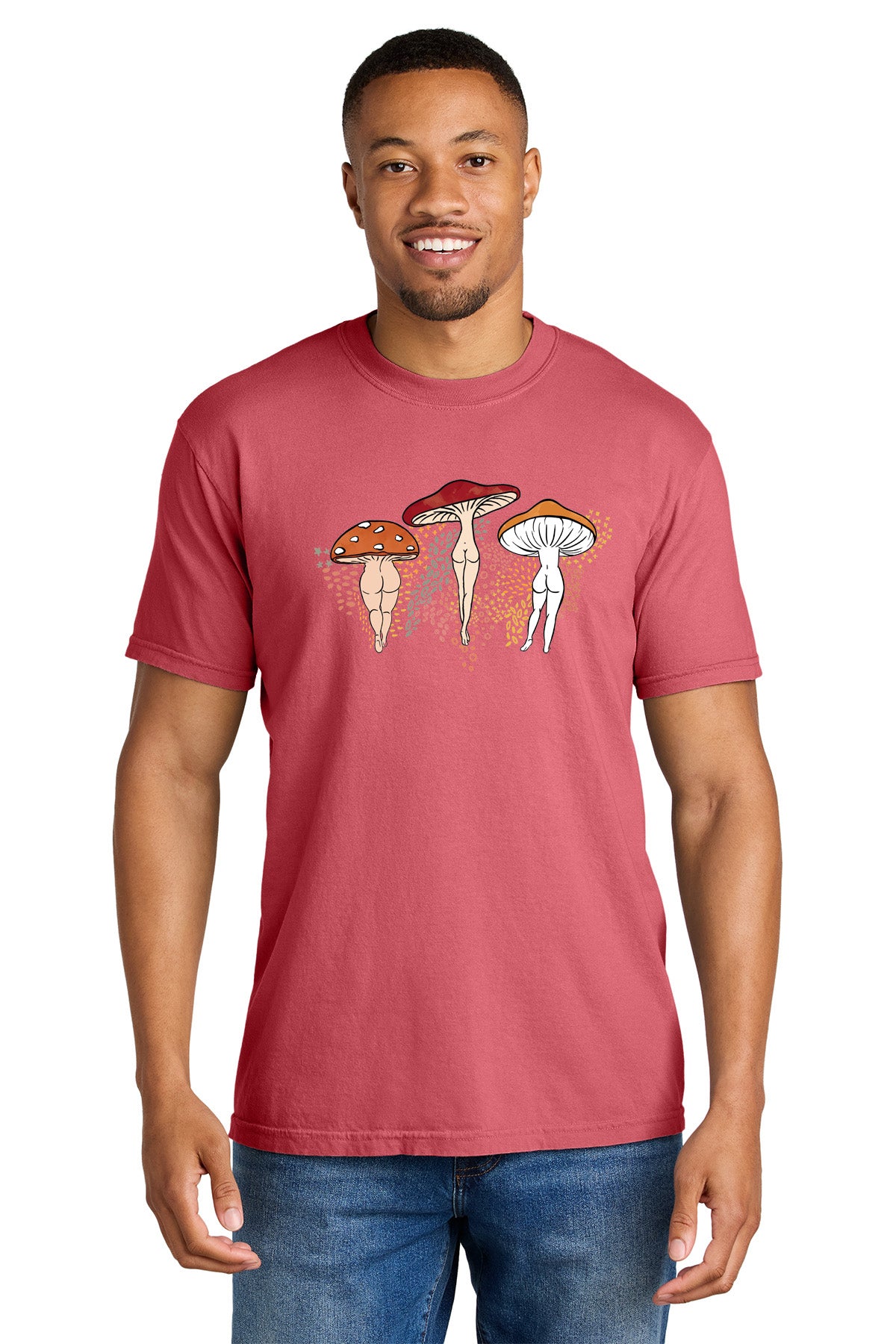 Pink Mushroom Trio Tshirt