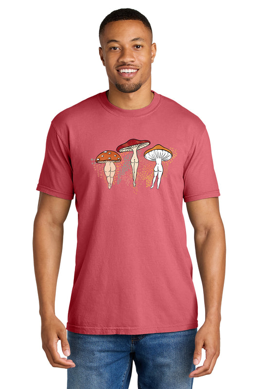 Pink Mushroom Trio Tshirt