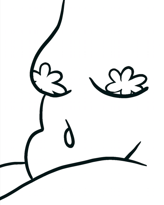 Tummy Line Art Print