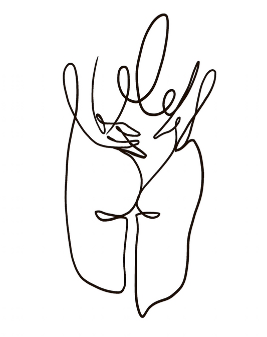 Booty Line Art Print