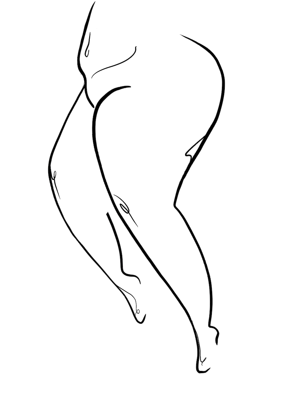 Legs Line Art Print