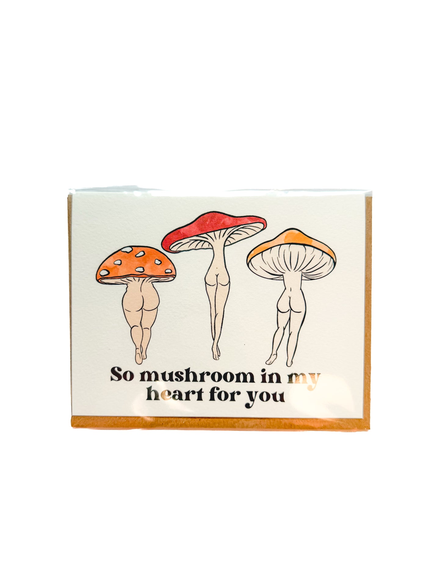 Mushroom Booty Greeting Card 4 Pack