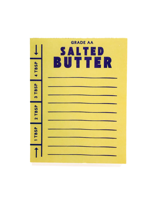 “Pad of Butter” Note Pad