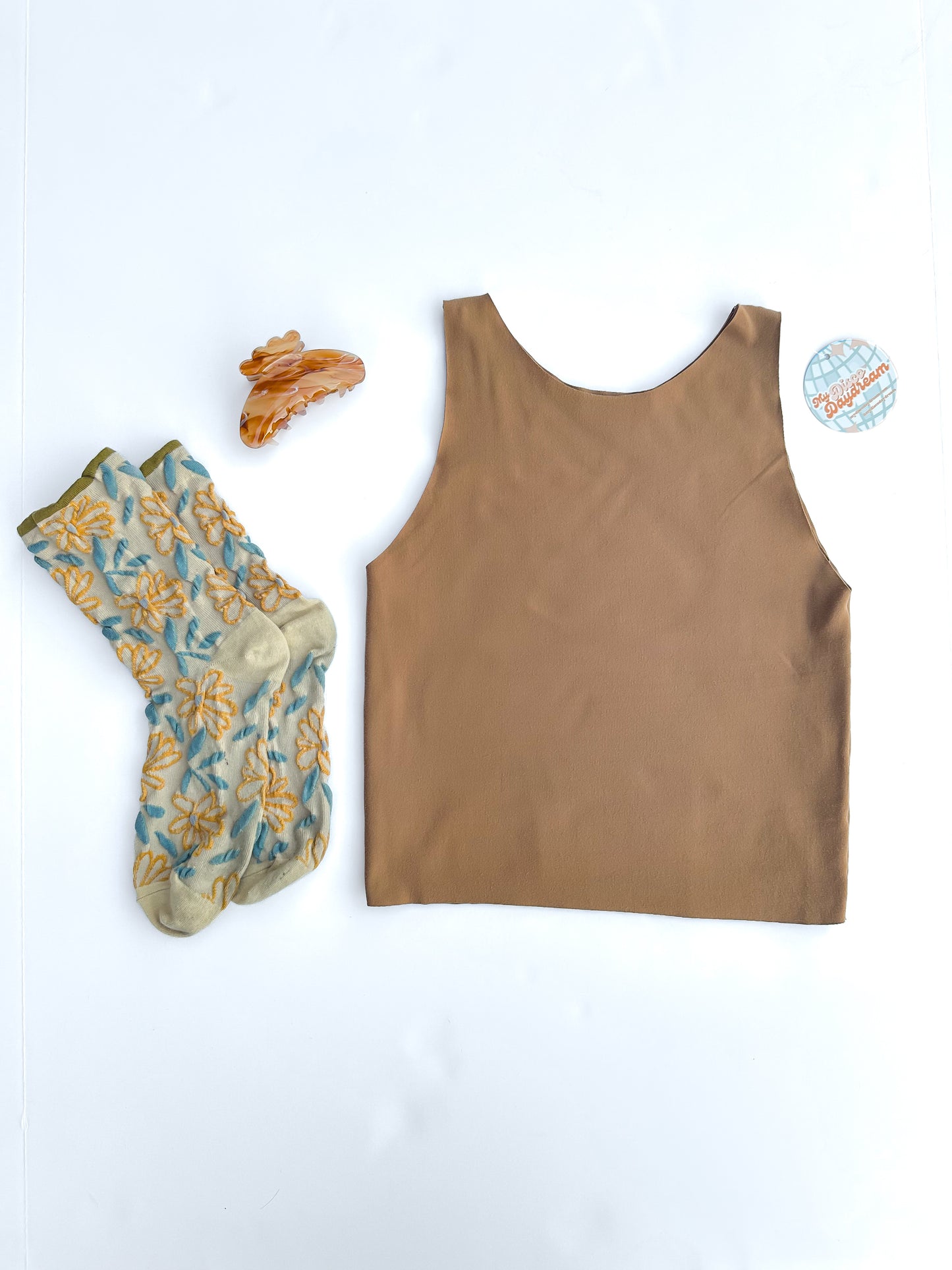 Camel Brown Bra Top