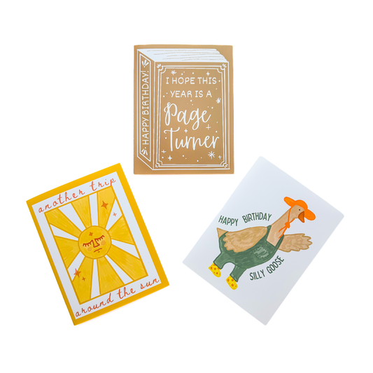 Birthday Greeting Card 3 Pack