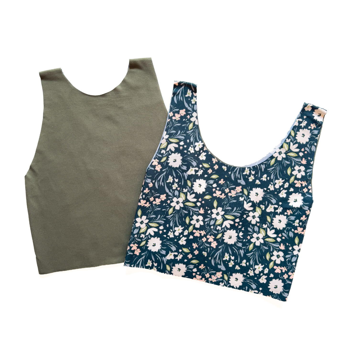 Blue Floral Bra Top