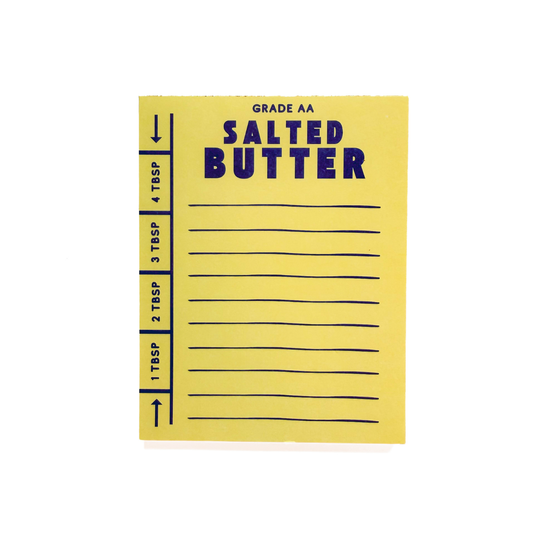 “Pad of Butter” Note Pad
