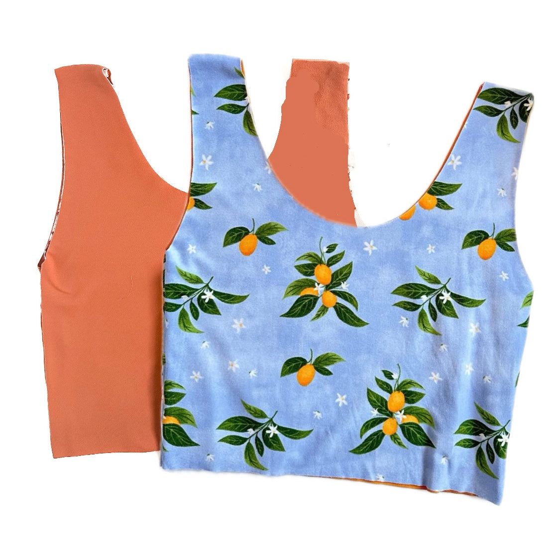 Kumquat Reversible Bra Top (Made to order)