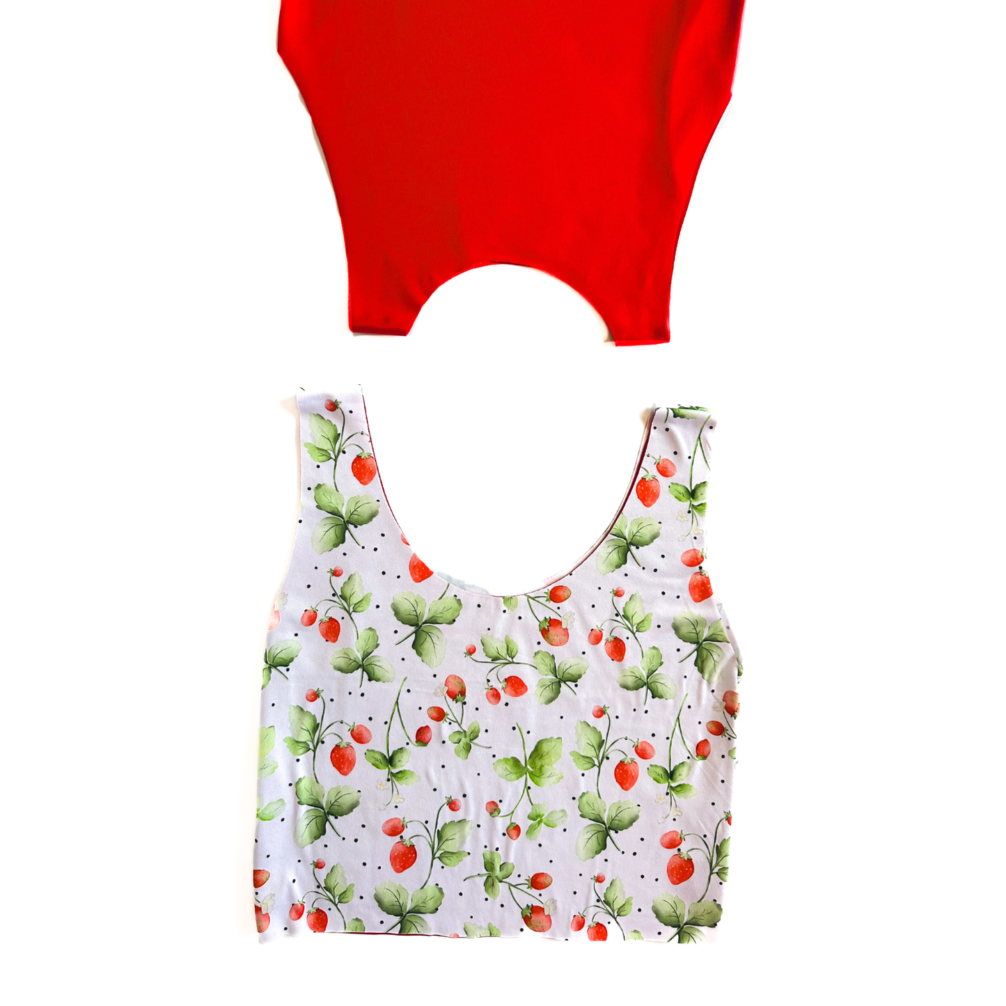 Strawberry Dot Bra Top