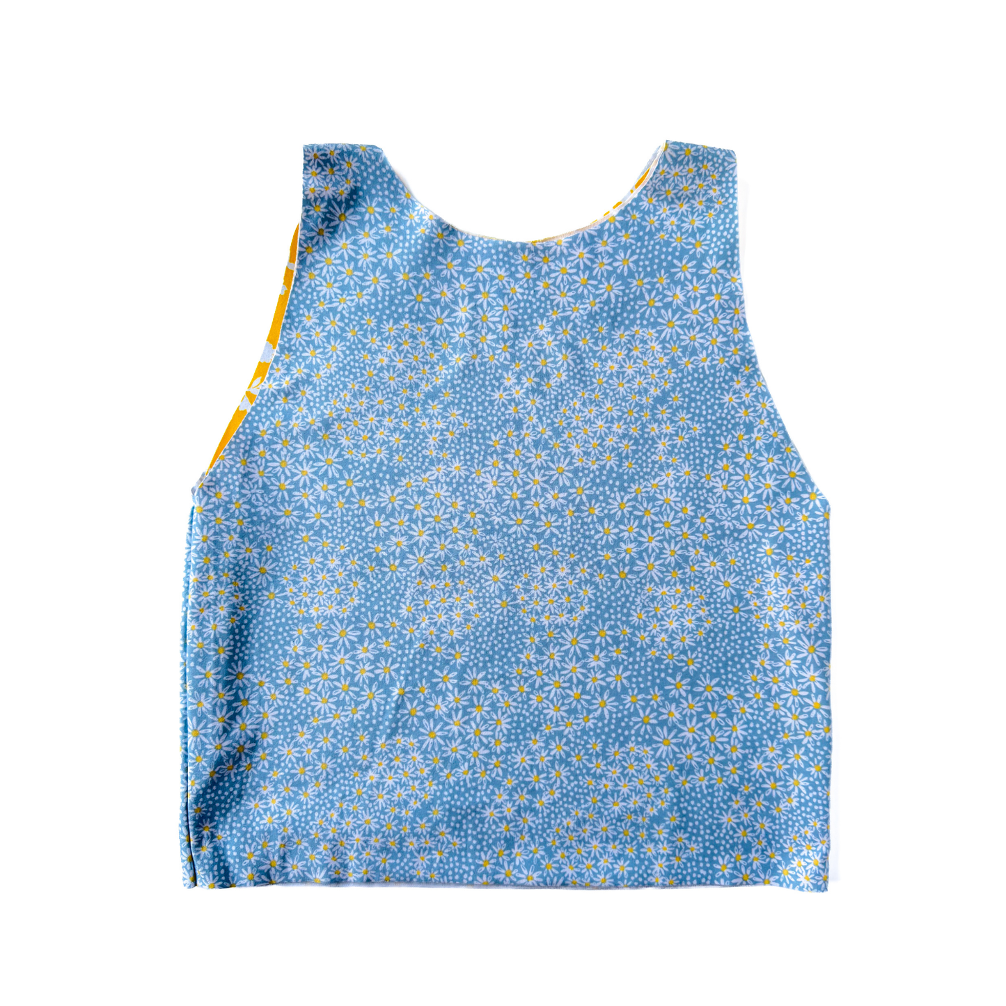 Bumble Bees with Blue Floral Reverse Bra Top