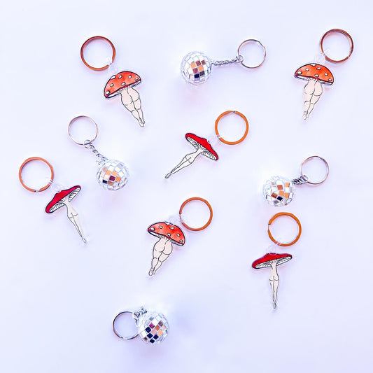 Mushroom Keychain