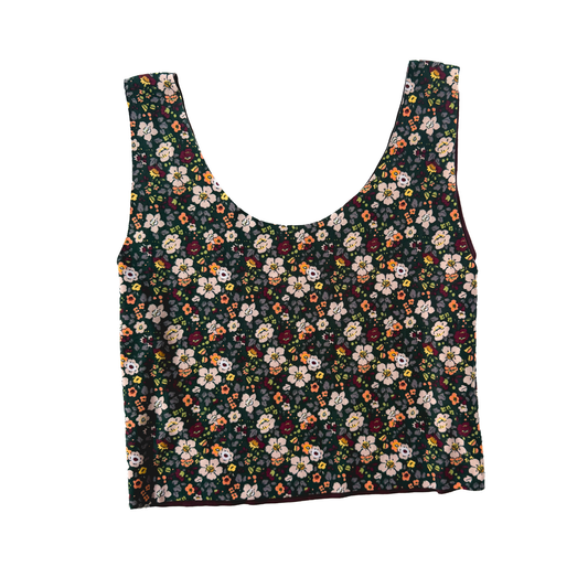 Dark Floral Bra Top