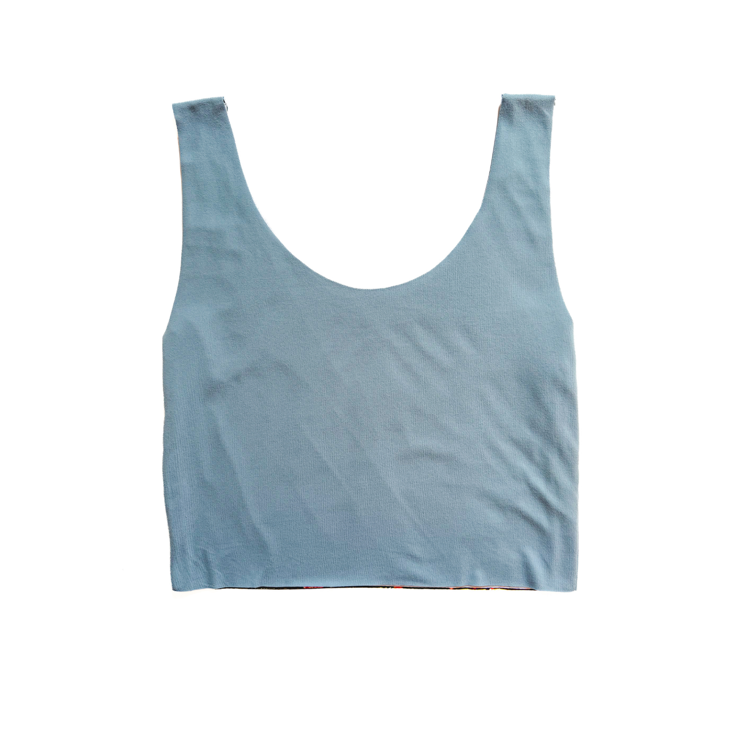 Green Floral and Light Blue Bra Top (S-L only)