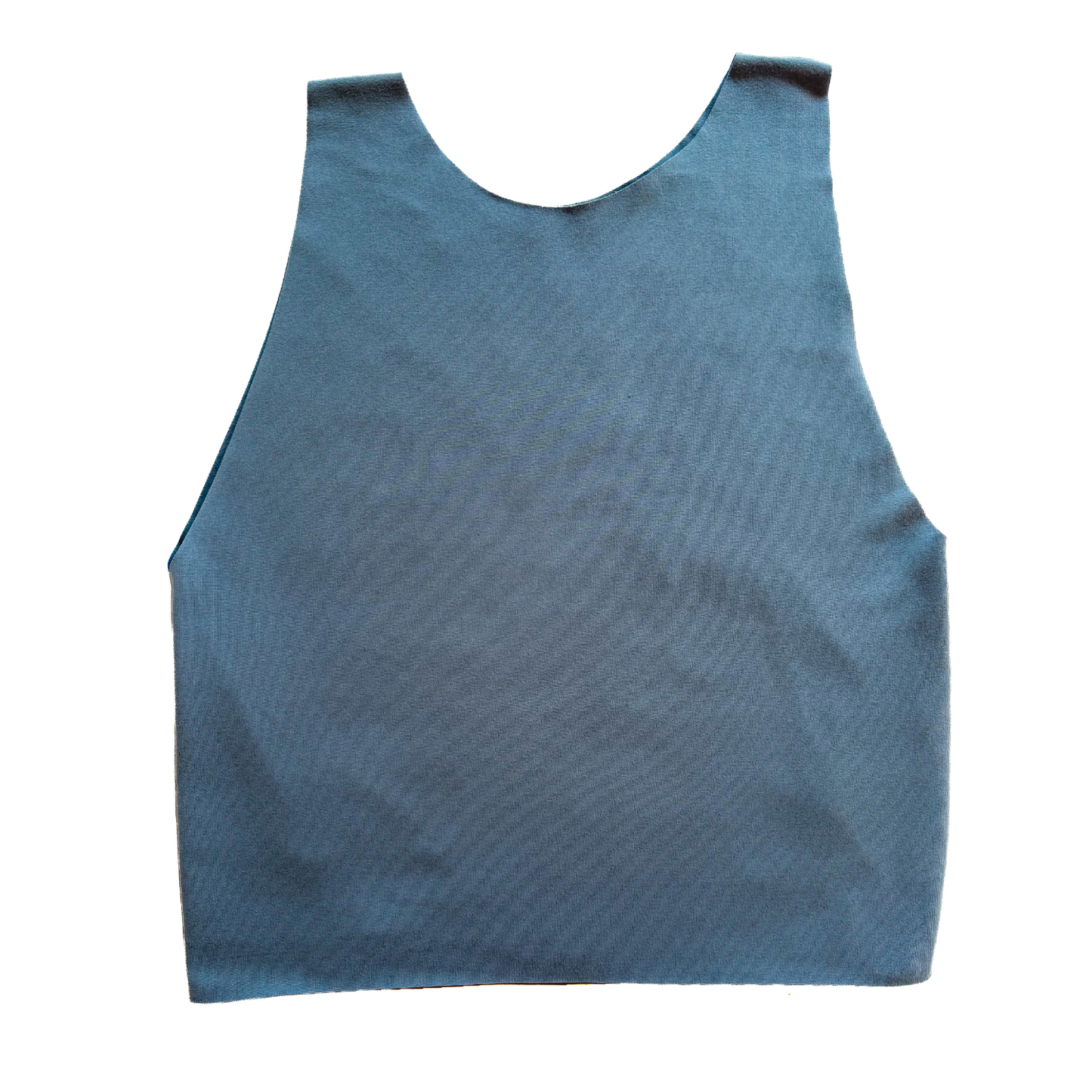 Solid Denim Blue Bra Top