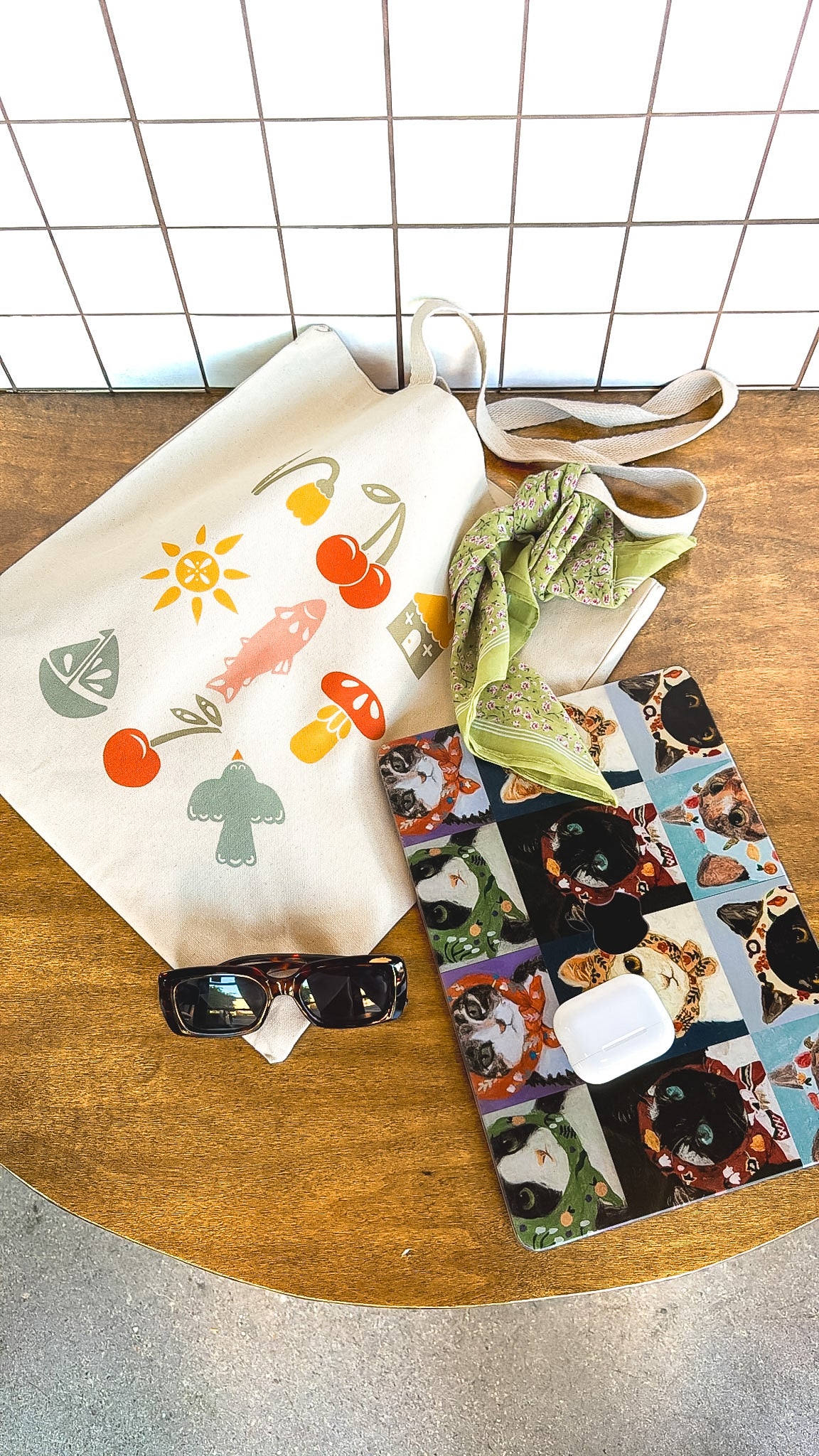 Summer Collage Tote Bag
