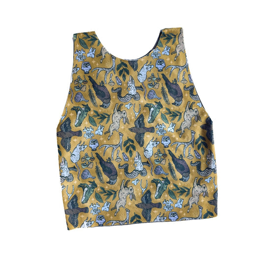 SALE Upside Down Witches Wood Bra Top (Ready to Ship)