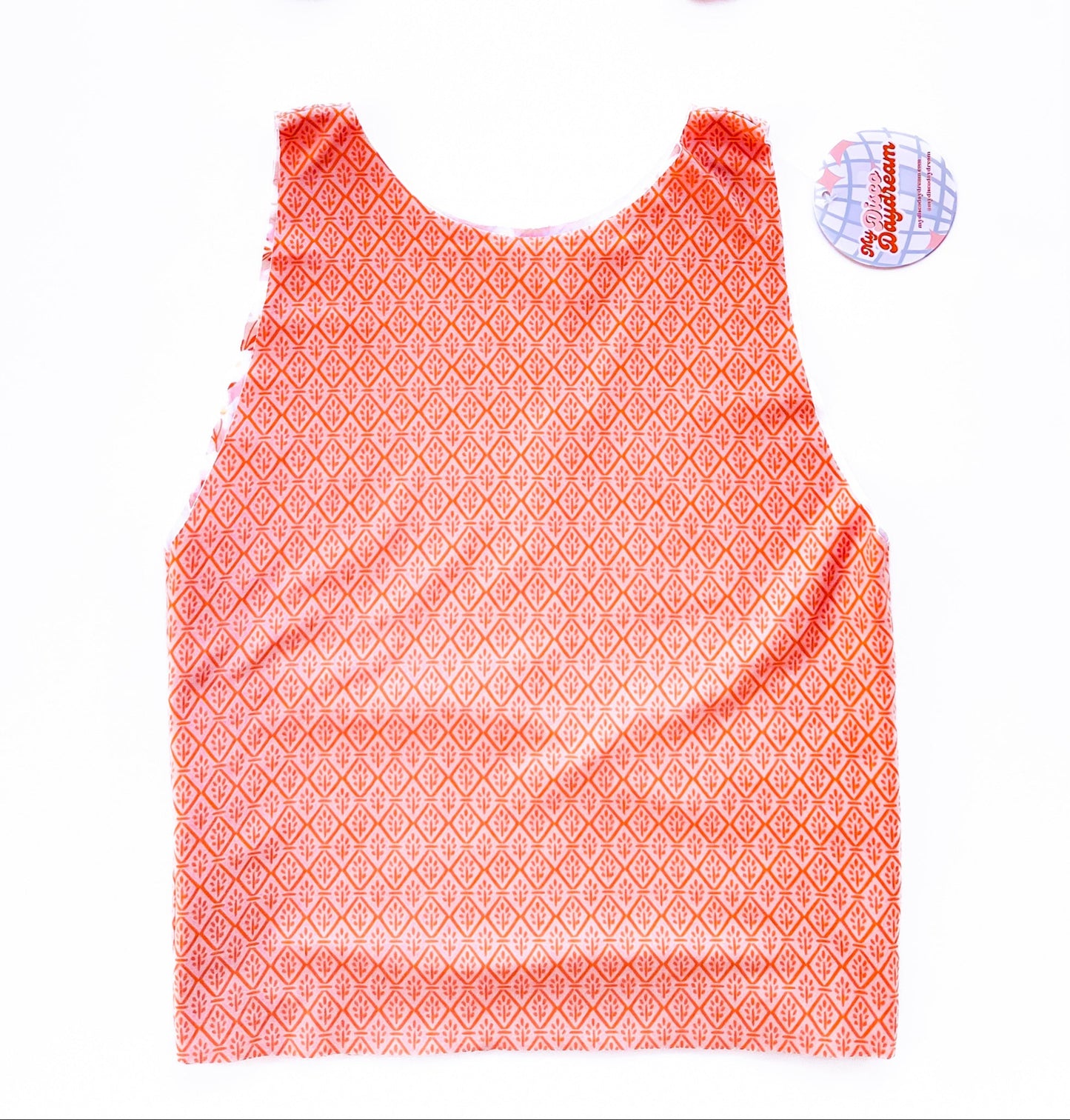 Terracotta Floral Reversible Bra Top (XL-2XL)