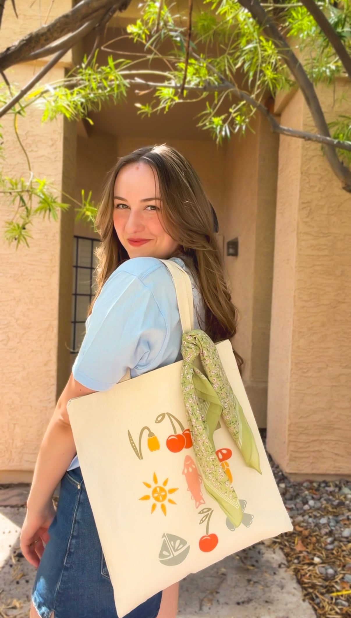 Summer Collage Tote Bag