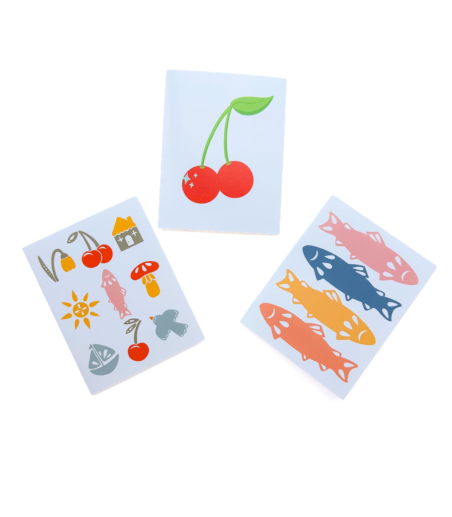 Cherry Greeting Card 3 Pack