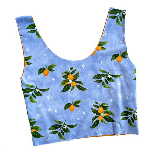 Kumquat Reversible Bra Top (Made to order)