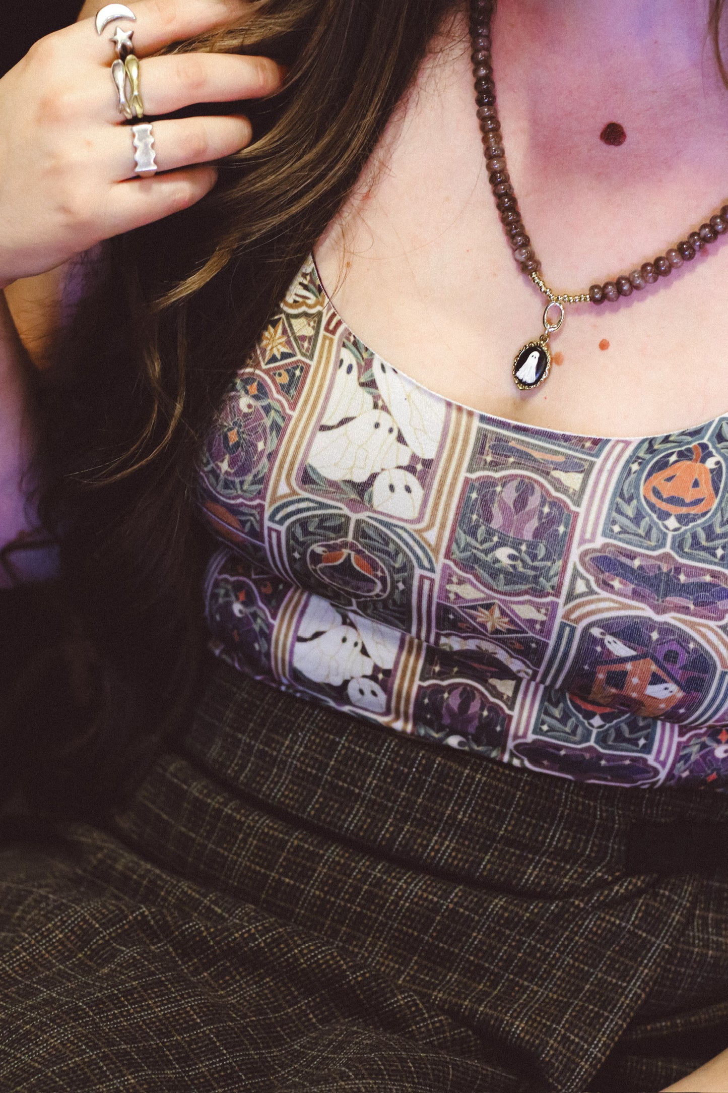"Through the Spooking Glass" Bra Top