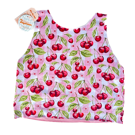 Cherry Gingham Bra Top