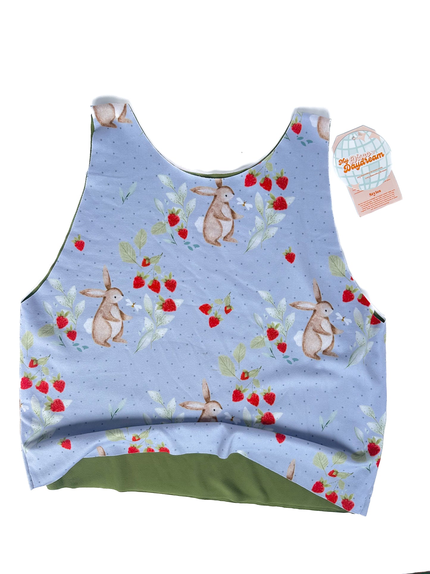 Bunnies with Strawberries Bra Top (XL-2XL)