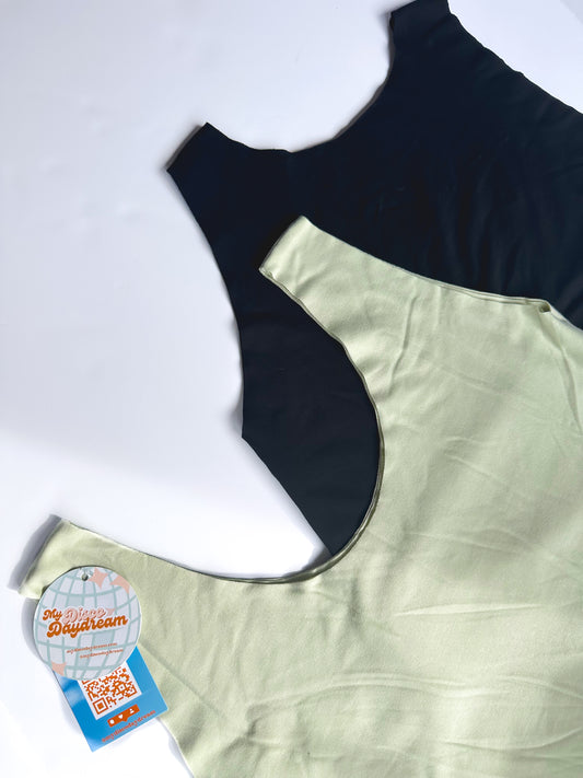 Light Green Bamboo Bra Tops (XL-2XL)