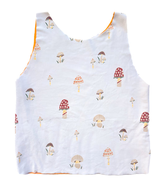 SALE S-L Cream Mushroom Bra Top (Ready to Ship)