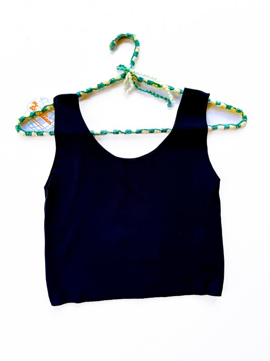 Charcoal Black Bra Top