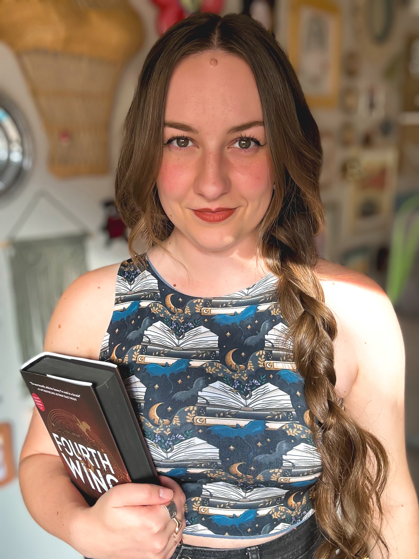 Silver One Dragon with Blue Reverse Bra Top (S-L)