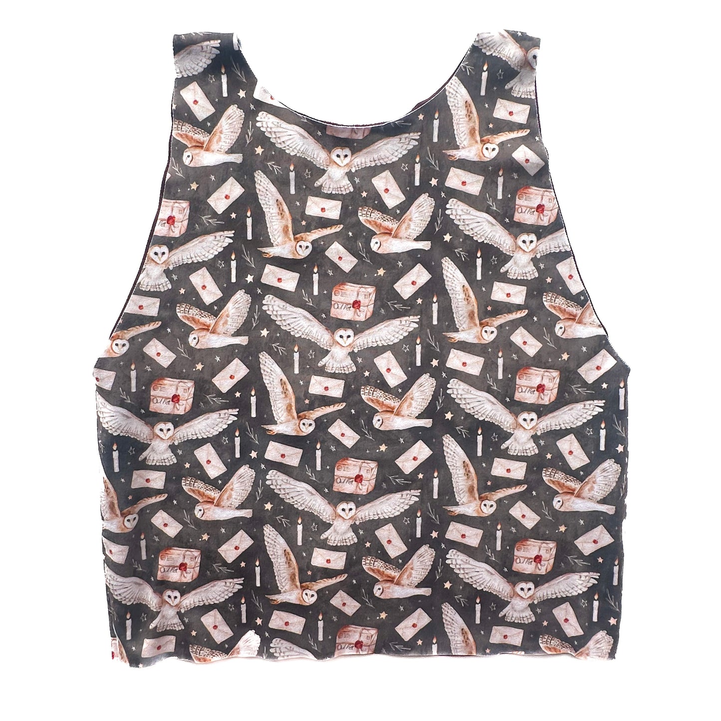 Owl Mail Bra Top with RUST reverse (S-L)